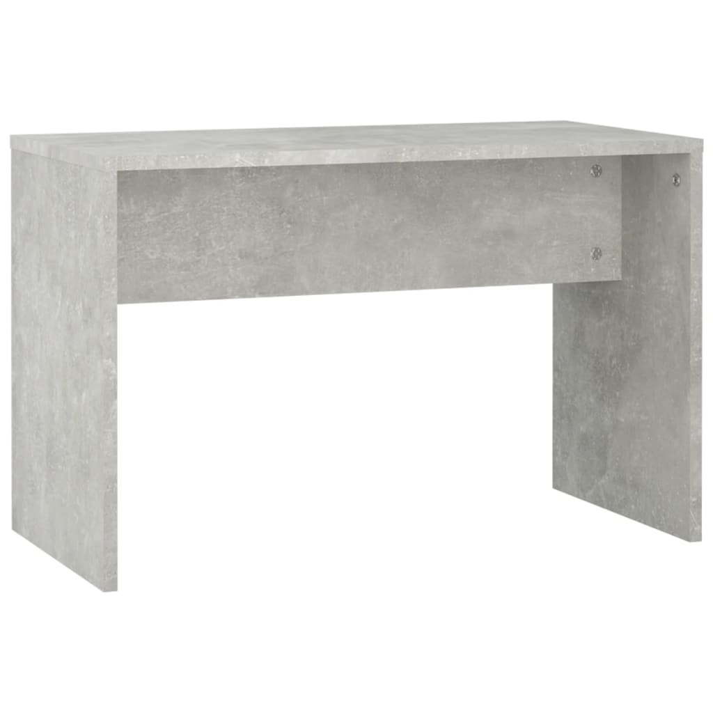 Dressing Table Set with LED Concrete Grey Engineered Wood - Bend