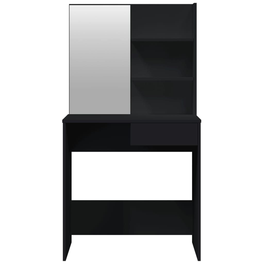 Dressing Table Set Black 74.5x40x141 cm - Bend