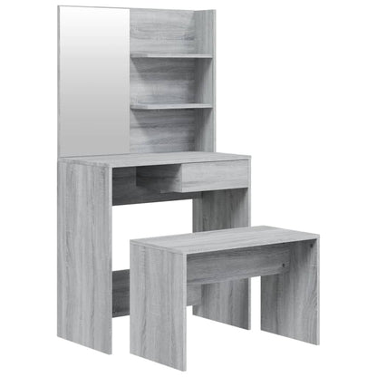 Dressing Table Set Grey Sonoma 74.5x40x141 cm - Bend