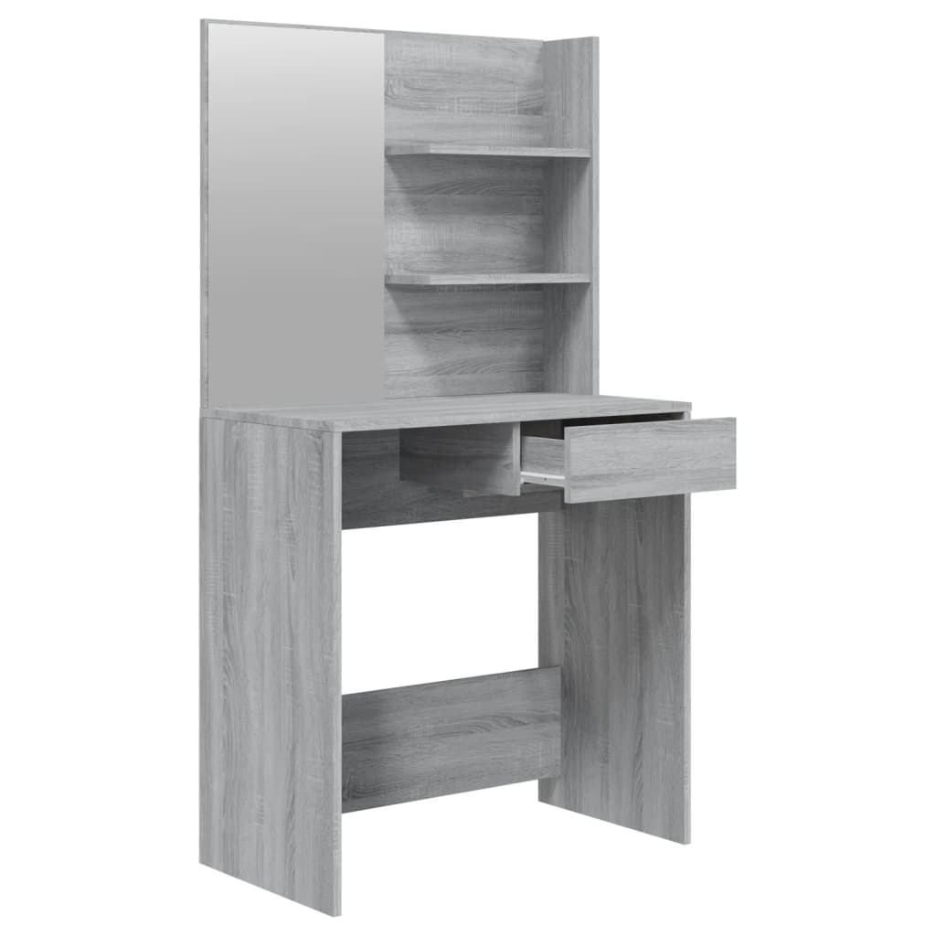 Dressing Table Set Grey Sonoma 74.5x40x141 cm - Bend