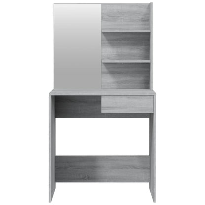 Dressing Table Set Grey Sonoma 74.5x40x141 cm - Bend