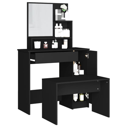 Dressing Table Set Black 86.5x35x136 cm - Bend