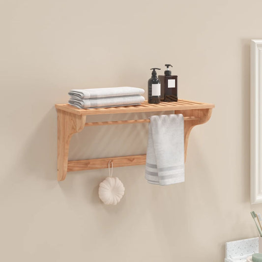 Rustic Walnut Towel Holder