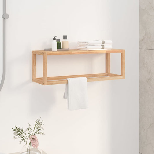 Walnut Towel Storage Rack