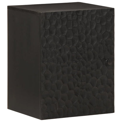 Bathroom Wall Cabinet Black 38x33x48 cm Solid Wood Mango - Bend