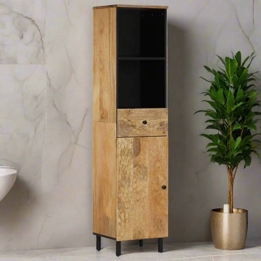 Mango Wood Bathroom Storage Cabinet