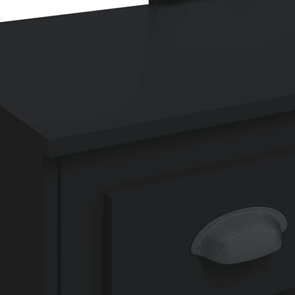 Dressing Table with LED Lights Black 90x42x132.5 cm - Bend