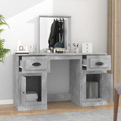 Dressing Table with Mirror Concrete Grey 130x50x132.5 cm - Bend