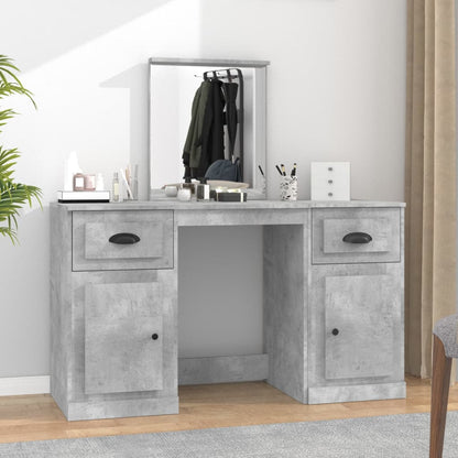 Dressing Table with Mirror Concrete Grey 130x50x132.5 cm - Bend