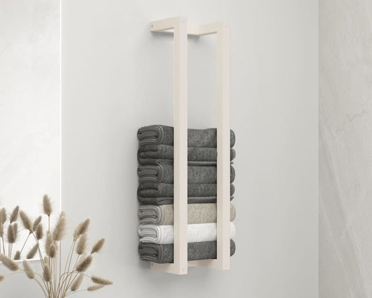 Towel Rack - Solid Wood Pine/ Metal