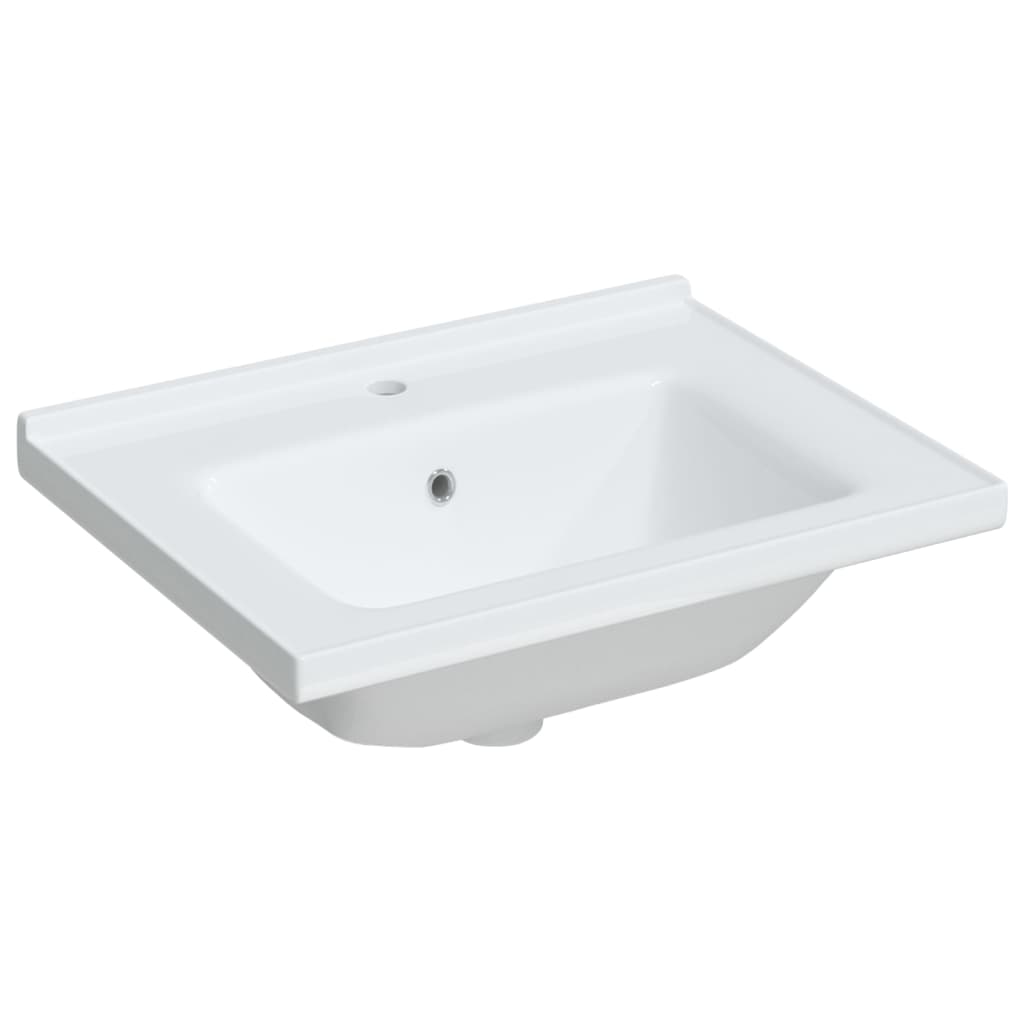 Bathroom Sink White 61x48x19.5 cm Rectangular Ceramic