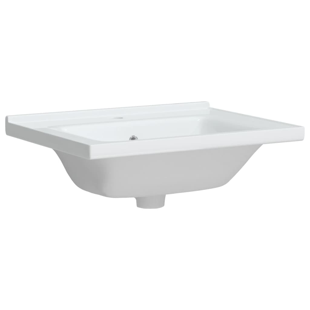 Bathroom Sink White 61x48x19.5 cm Rectangular Ceramic