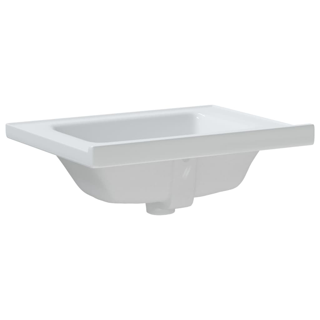 Bathroom Sink White 61x48x19.5 cm Rectangular Ceramic