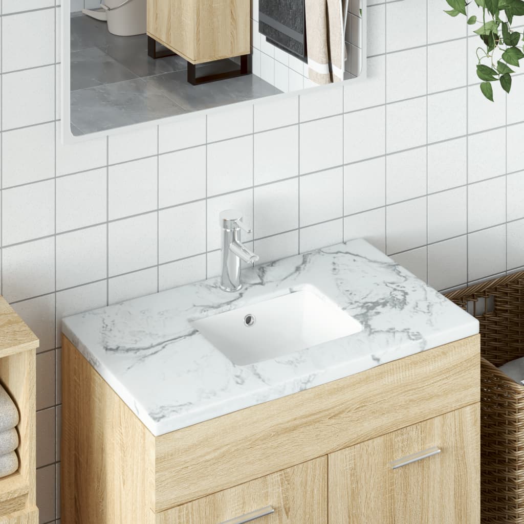 Rectangular Ceramic Bathroom Sink - Various Sizes Available