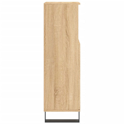 Bathroom Cabinet Sonoma Oak 30x30x100 cm Engineered Wood - Bend