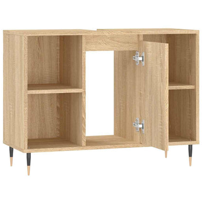 Bathroom Cabinet Sonoma Oak 80x33x60 cm Engineered Wood - Bend