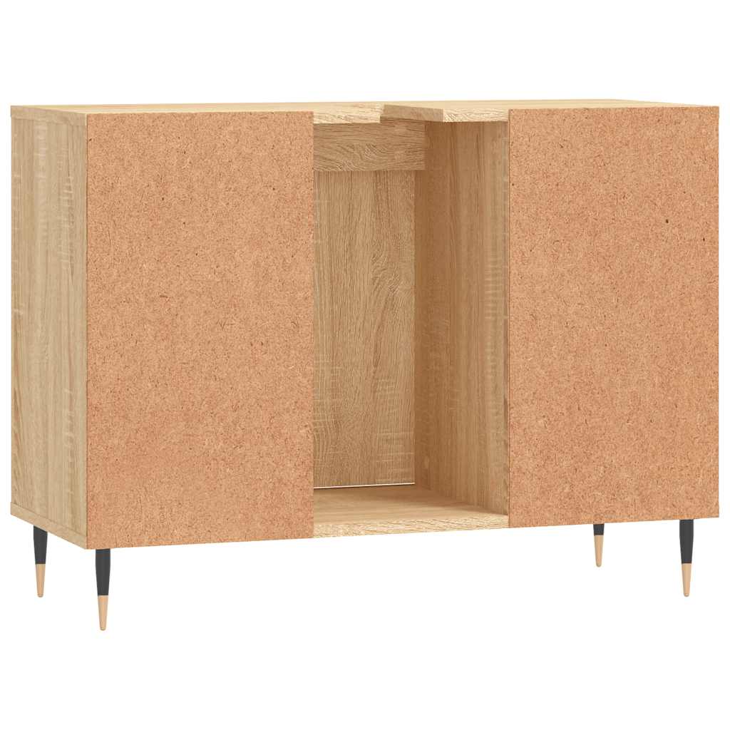 Bathroom Cabinet Sonoma Oak 80x33x60 cm Engineered Wood - Bend