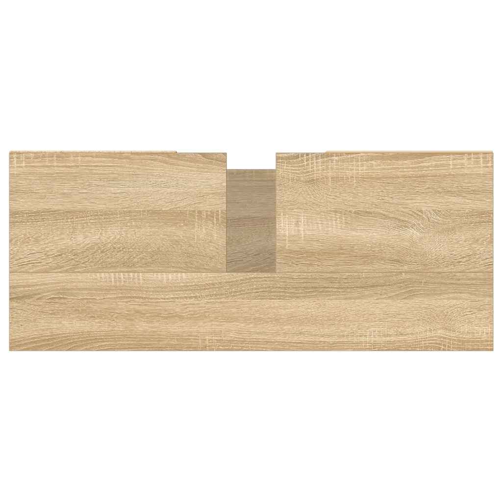 Bathroom Cabinet Sonoma Oak 80x33x60 cm Engineered Wood - Bend