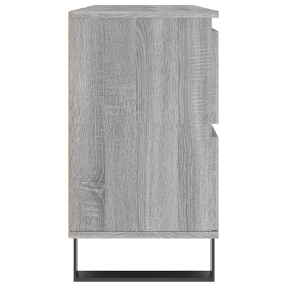 Bathroom Cabinet Grey Sonoma 80x33x60 cm Engineered Wood - Bend