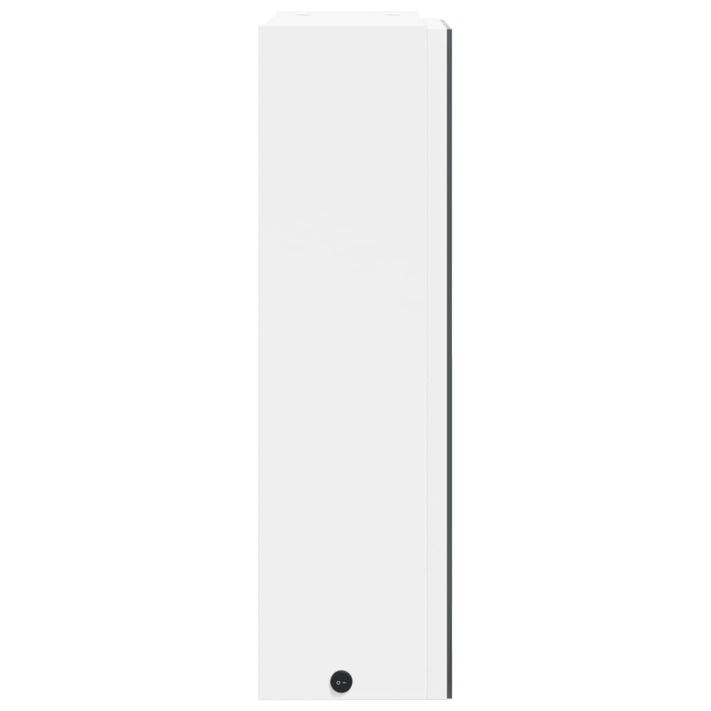 Bathroom Mirror Cabinet with LED Light White 45x13x52 cm - Bend