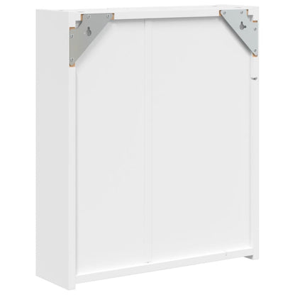 Bathroom Mirror Cabinet with LED Light White 45x13x52 cm - Bend