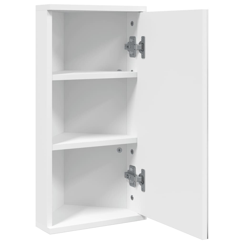 Corner Bathroom Mirror Cabinet White 30x24x60 cm - Bend