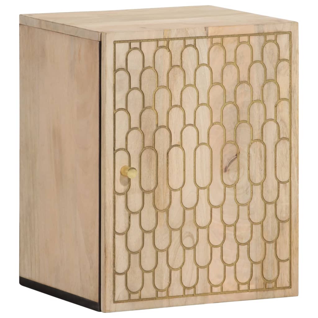 Bathroom Wall Cabinet 38x33x48 cm Solid Wood Mango - Bend