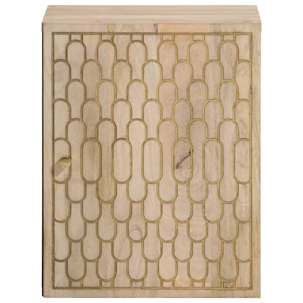 Bathroom Wall Cabinet 38x33x48 cm Solid Wood Mango - Bend