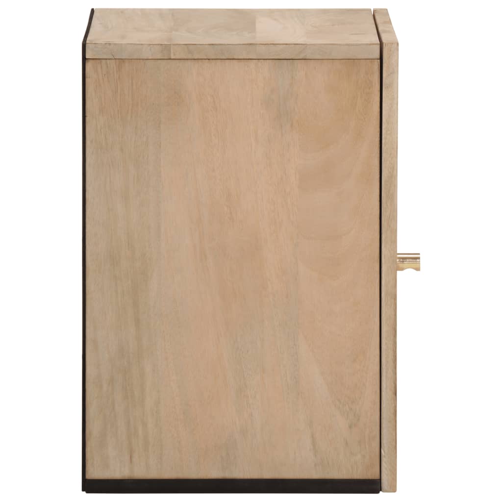 Bathroom Wall Cabinet 38x33x48 cm Solid Wood Mango - Bend