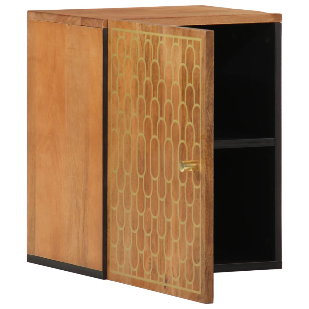 Bathroom Wall Cabinet 38x33x48 cm Solid Wood Mango - Bend