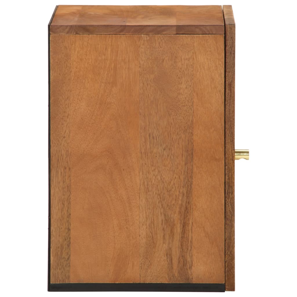 Bathroom Wall Cabinet 38x33x48 cm Solid Wood Mango - Bend