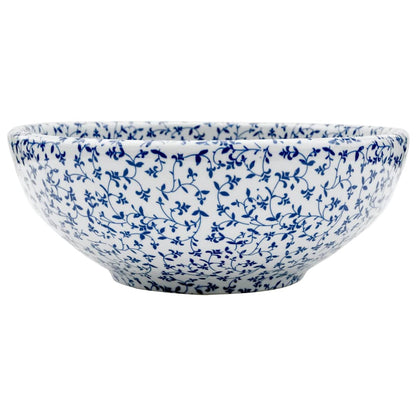 Countertop Basin White and Blue Round Φ41x14 cm Ceramic - Bend