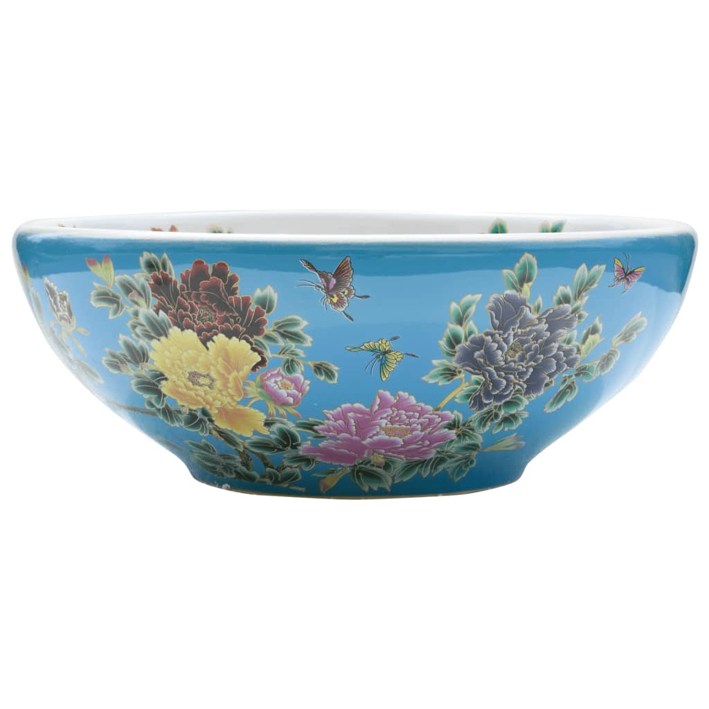 Countertop Basin Multicolour Round Φ41x14 cm Ceramic - Bend