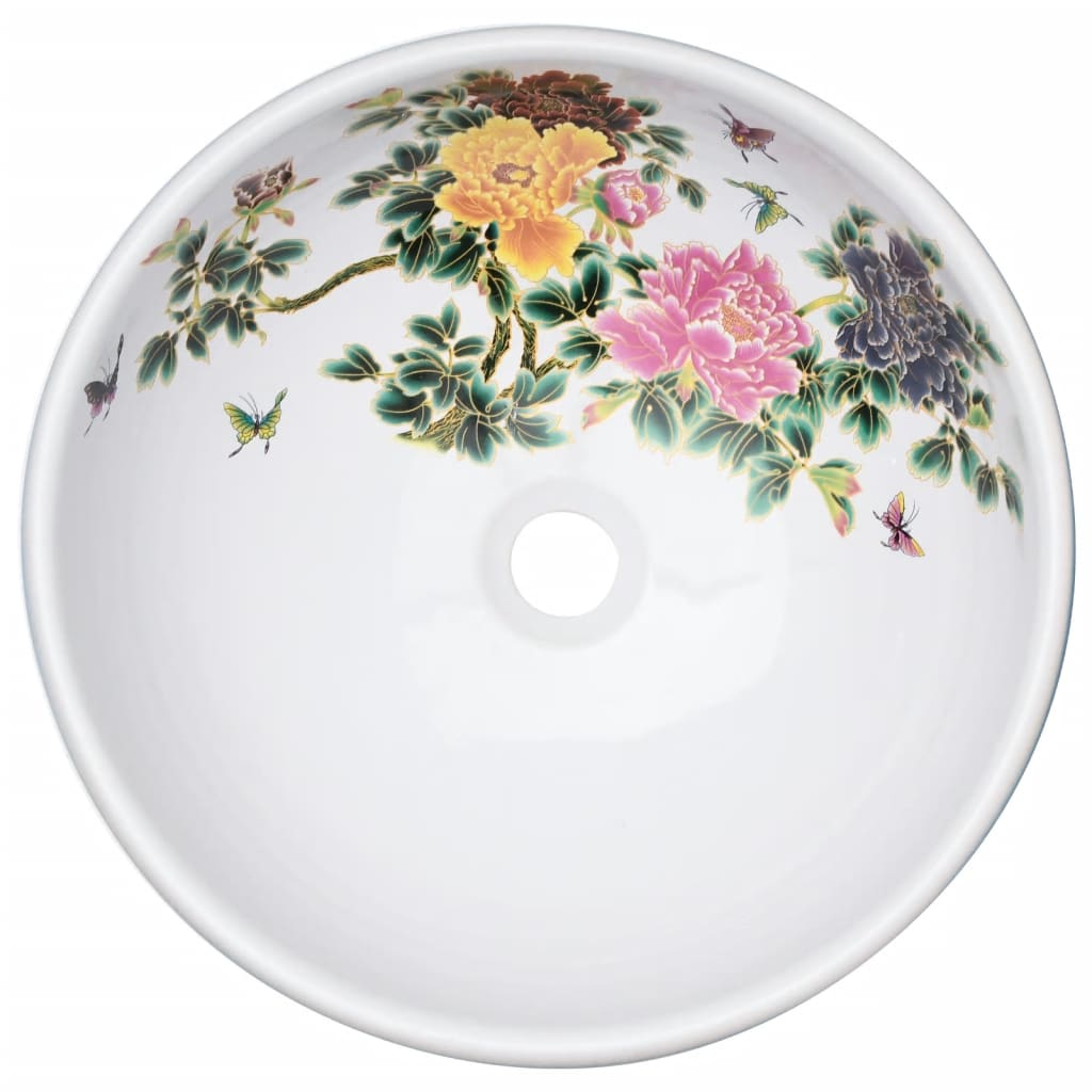 Countertop Basin Multicolour Round Φ41x14 cm Ceramic - Bend