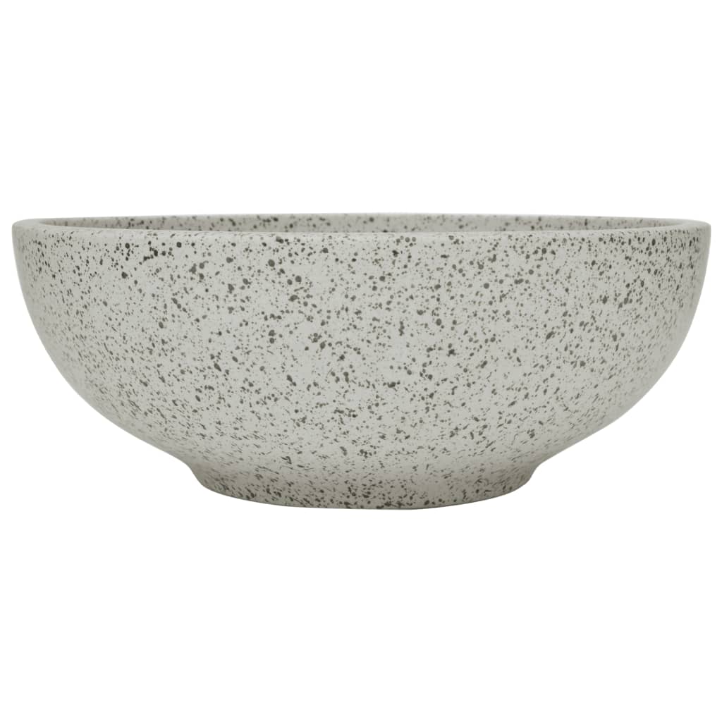 Countertop Basin Grey Round Φ41x14 cm Ceramic - Bend