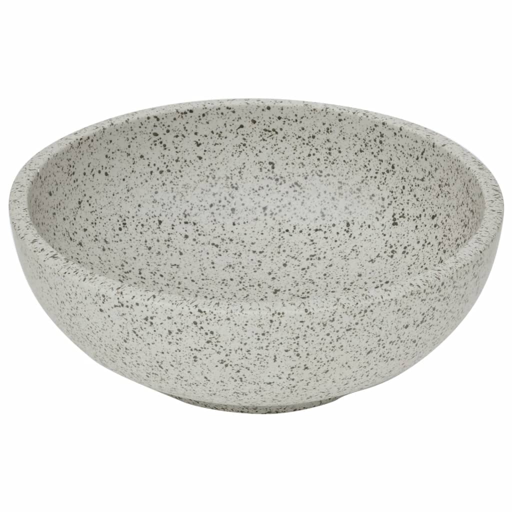 Countertop Basin Grey Round Φ41x14 cm Ceramic - Bend