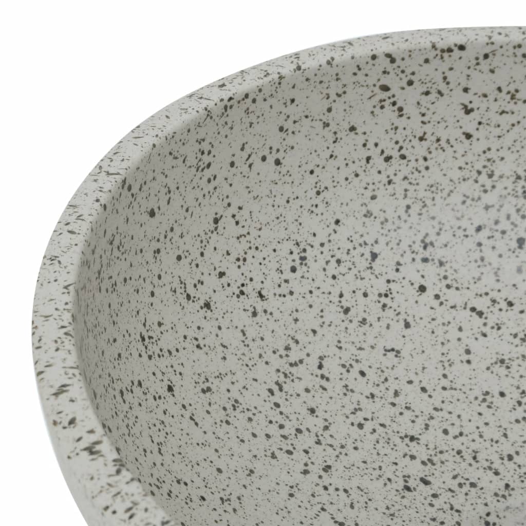 Countertop Basin Grey Round Φ41x14 cm Ceramic - Bend