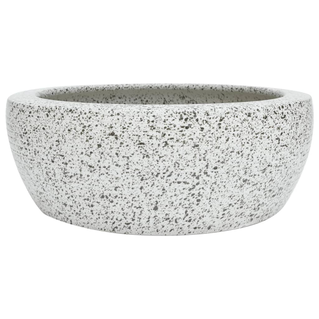 Countertop Basin Grey Round Φ41x14 cm Ceramic - Bend