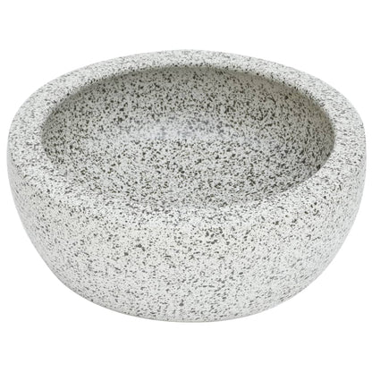 Countertop Basin Grey Round Φ41x14 cm Ceramic - Bend