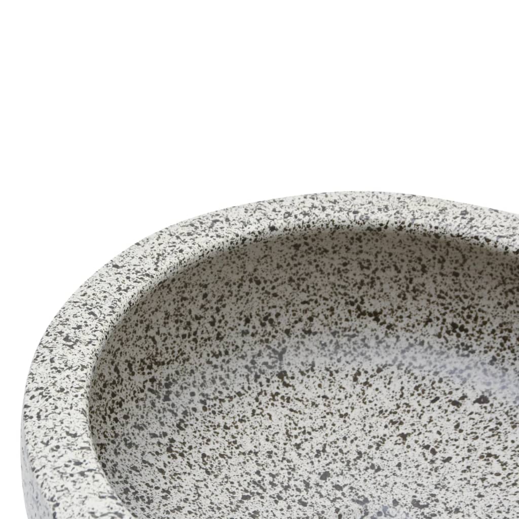 Countertop Basin Grey Round Φ41x14 cm Ceramic - Bend