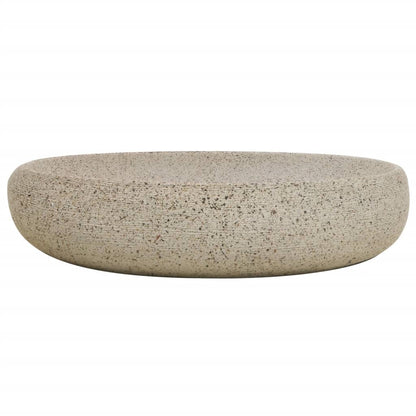 Countertop Basin Sand Oval 59x40x15 cm Ceramic