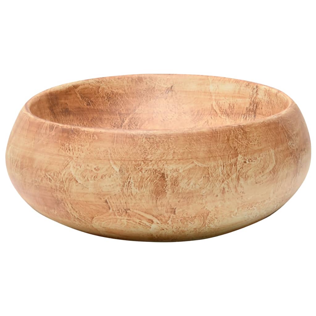 Countertop Basin Brown Oval 59x40x15 cm Ceramic - Bend