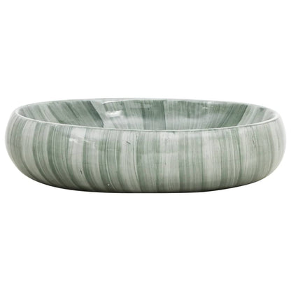 Countertop Basin Green Oval 59x40x15 cm Ceramic - Bend