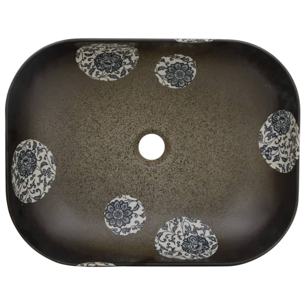 Countertop Basin Multicolour Rectangular 48x37.5x13.5 cm Ceramic - Bend