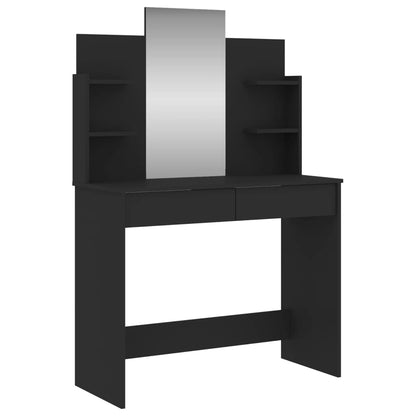 Dressing Table with Mirror Black 96x39x142 cm - Bend