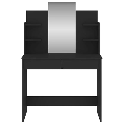 Dressing Table with Mirror Black 96x39x142 cm - Bend