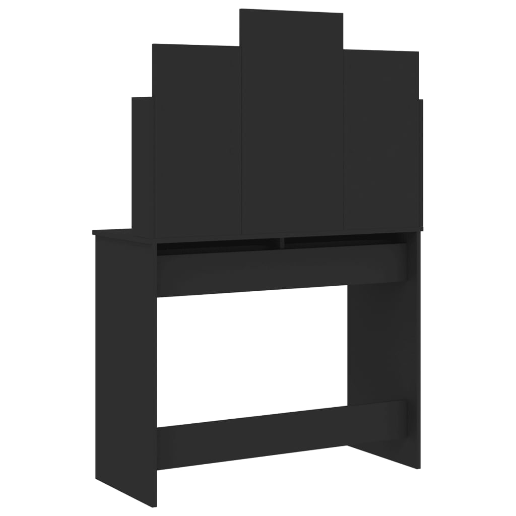 Dressing Table with Mirror Black 96x39x142 cm - Bend