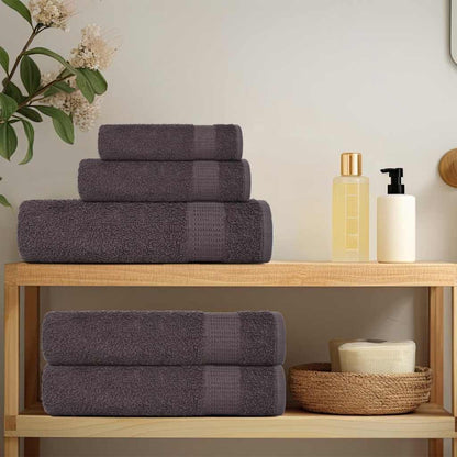 8 Piece Towel Set Anthracite 360 gsm 100% Cotton