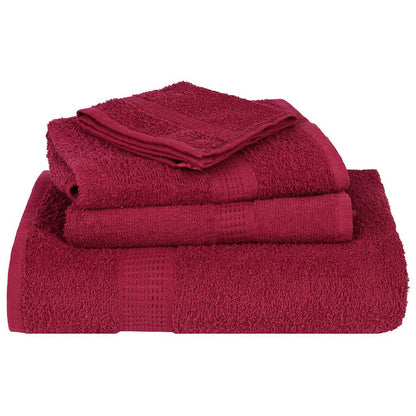 8 Piece Towel Set Bordeaux 360 gsm 100% Cotton