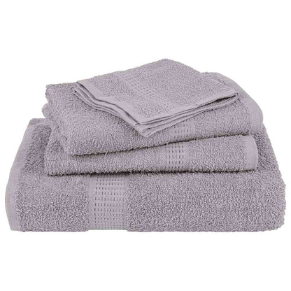 8 Piece Towel Set Grey 360 gsm 100% Cotton